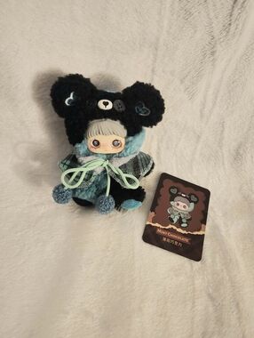 SURE FUN Maymei Mint Chocolate Tiny Bear Cookie Plush Pendent 🌿🍫